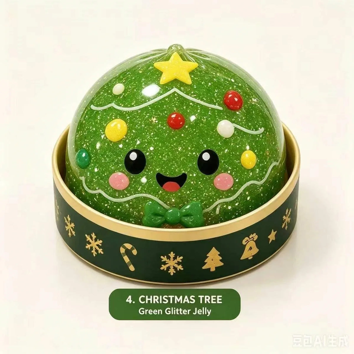 Christmas Santa & Reindeer Dumpling Squishy with Steamer