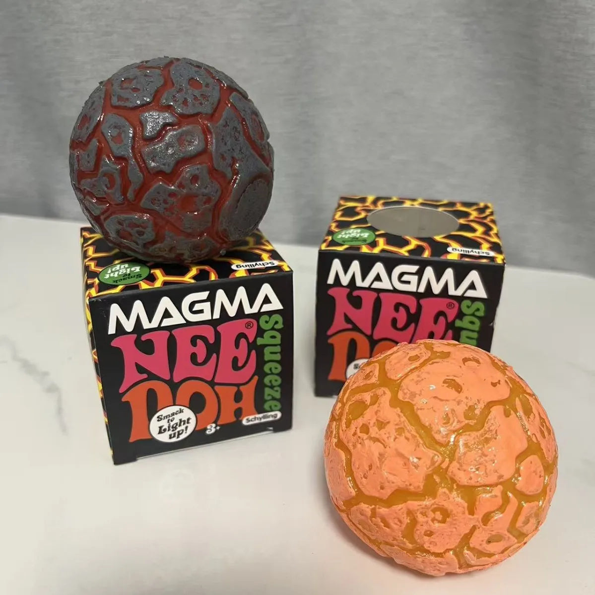 Glitter Magma Crunch Ball - Sensory Squeeze Toy