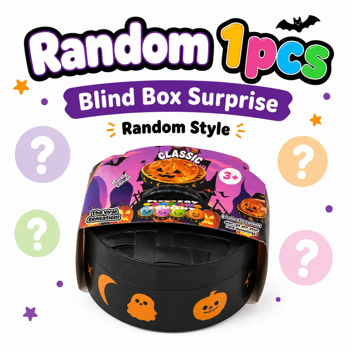 2026 Halloween Squishy Dumpling Set (1-5 Pieces Random Mystery Box)
