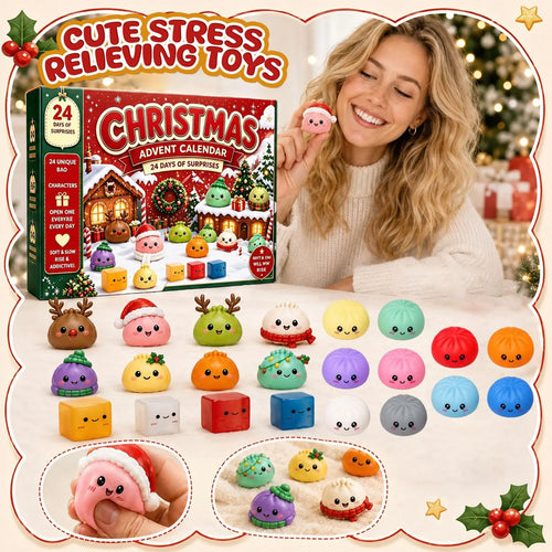 2026 Christmas Advent Calendar with 24 Mini Squishies