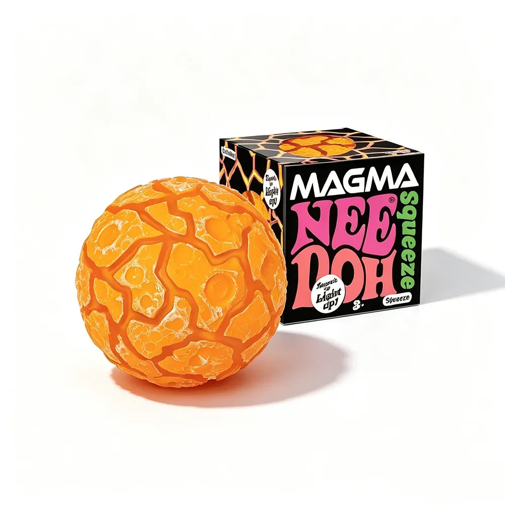 Glitter Magma Crunch Ball - Sensory Squeeze Toy