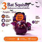 New Halloween Squishy Toy Blind Box Pumpkin Ghost Bat Slow Rising Squeeze Fidget Toy Cute Soft