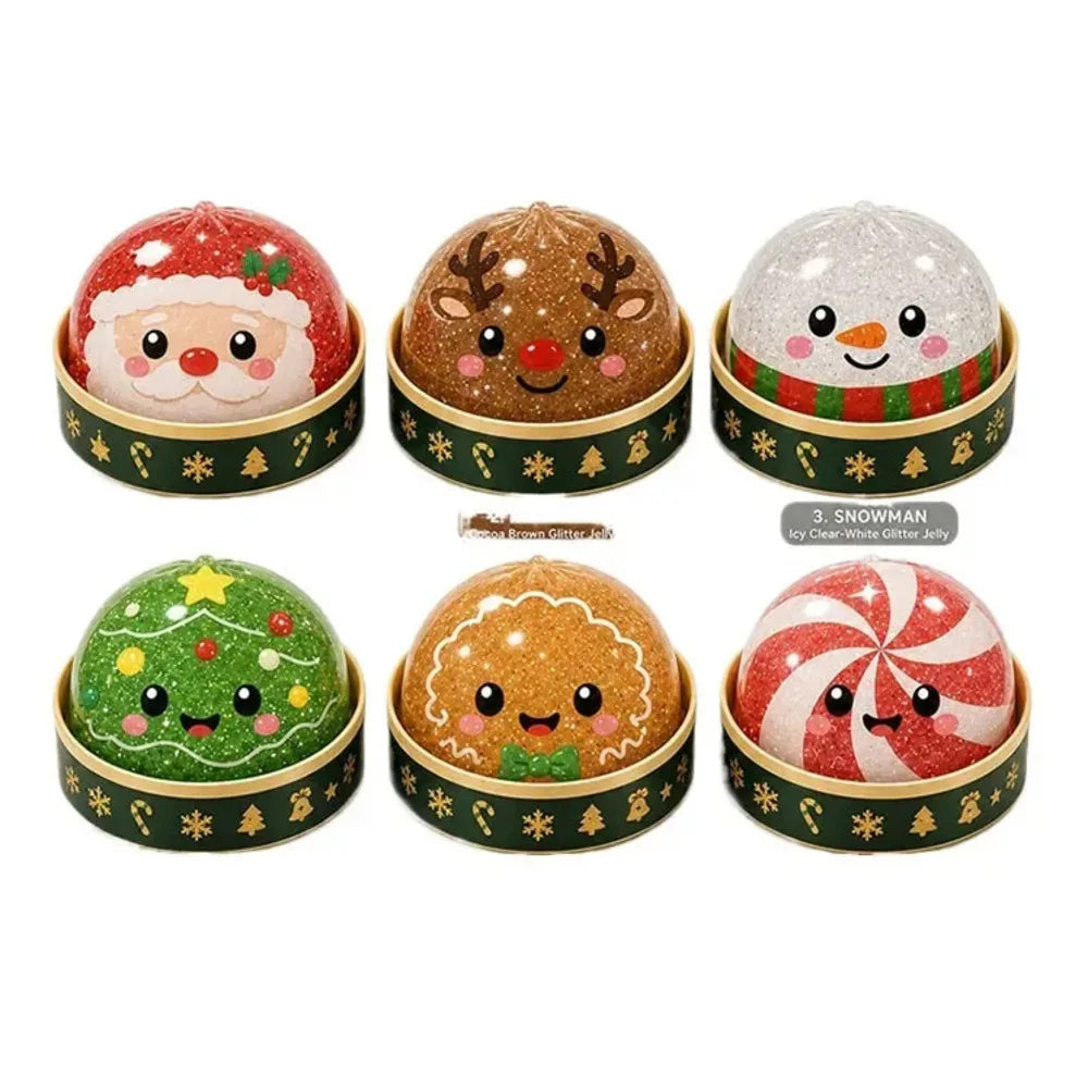 Christmas Santa & Reindeer Dumpling Squishy with Steamer