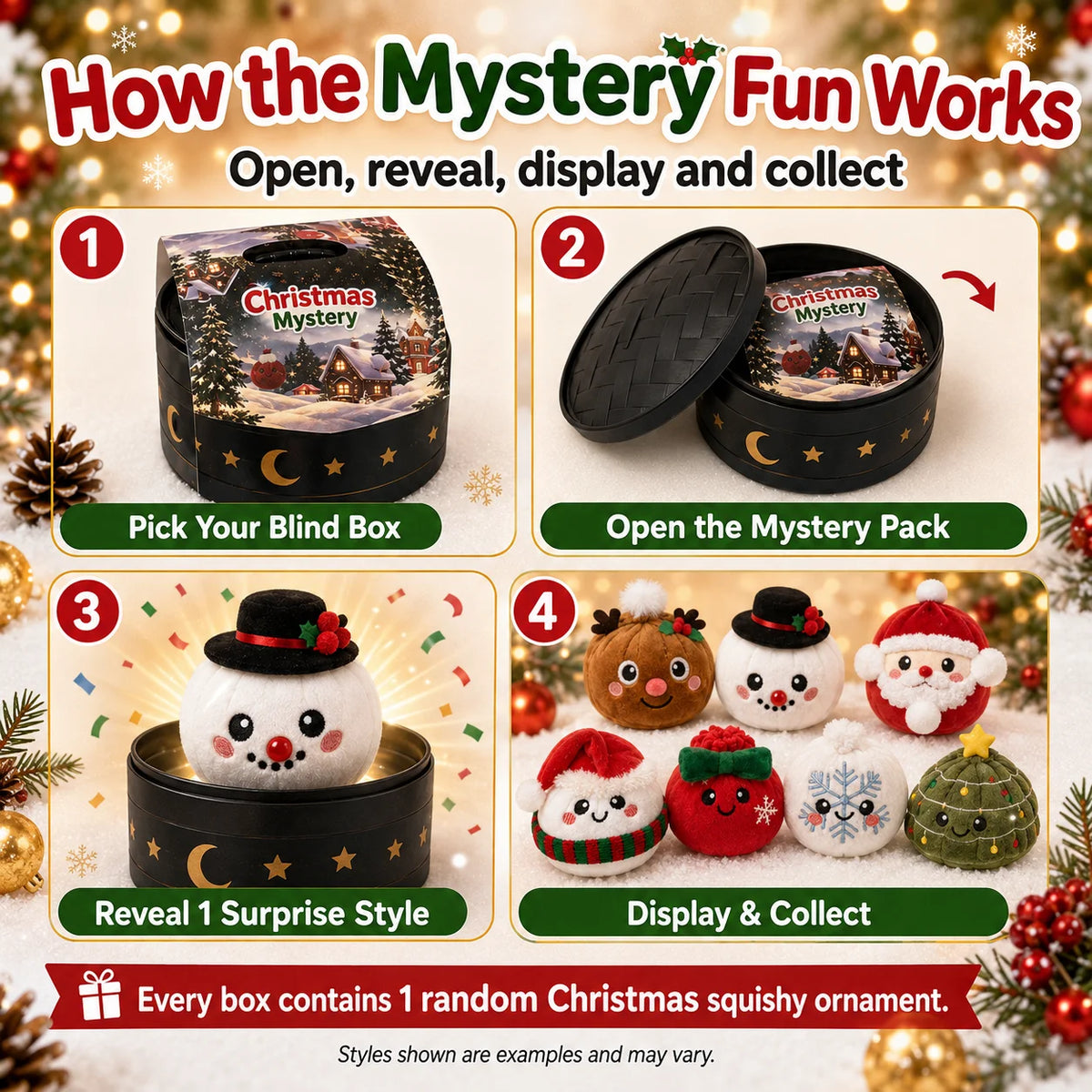 2026 Christmas Bao Bun Squishy - Slow Rising Stress Toy
