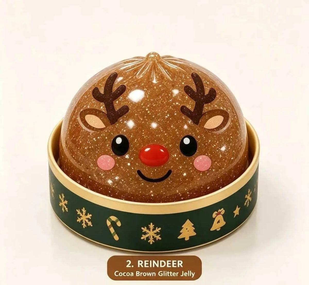 Christmas Santa & Reindeer Dumpling Squishy with Steamer