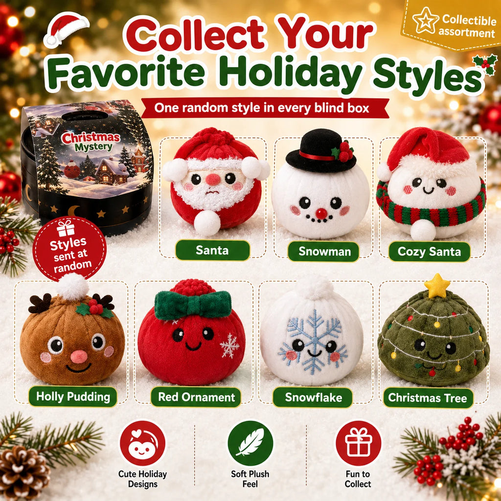 2026 Christmas Bao Bun Squishy - Slow Rising Stress Toy