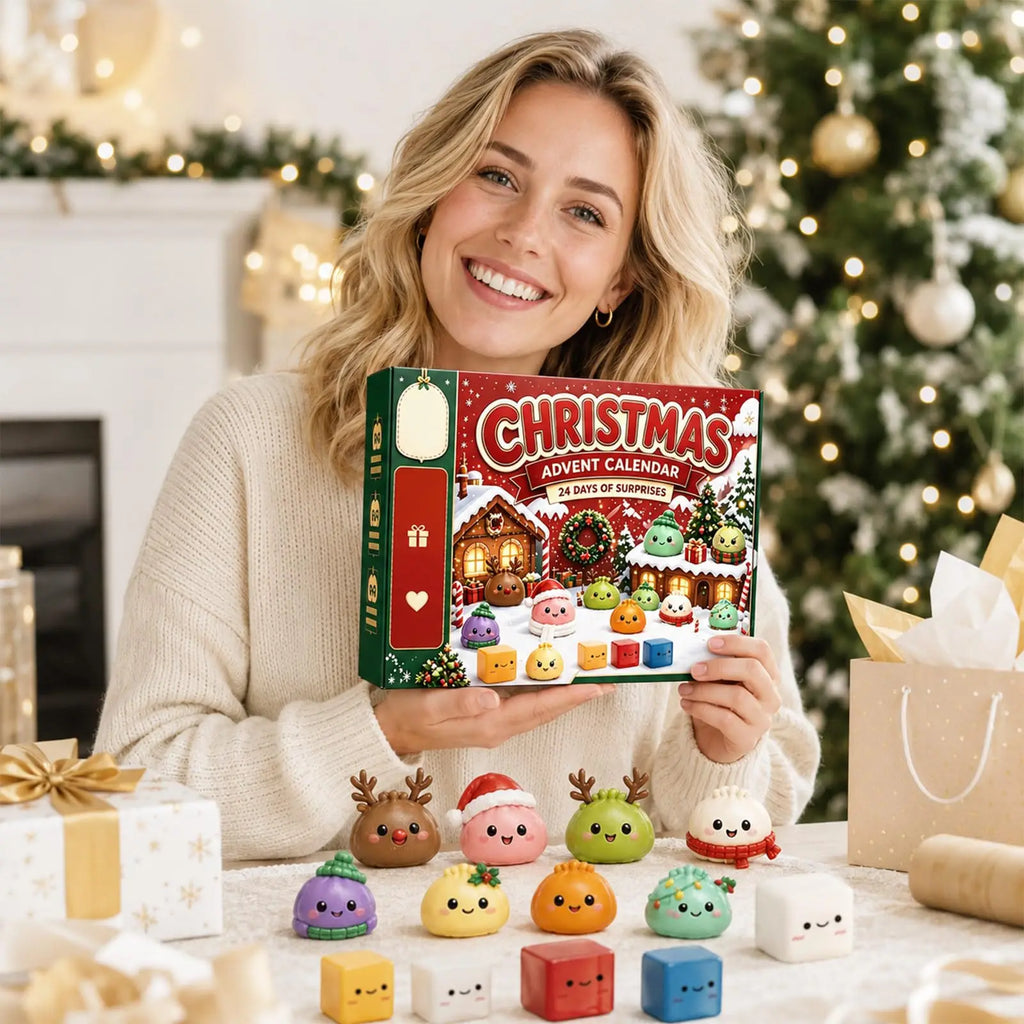 2026 Christmas Advent Calendar with 24 Mini Squishies