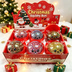 Christmas Elk Glitter Dumpling Squishy with Steamer (Random)