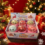 Christmas Elk Glitter Dumpling Squishy with Steamer (Random)
