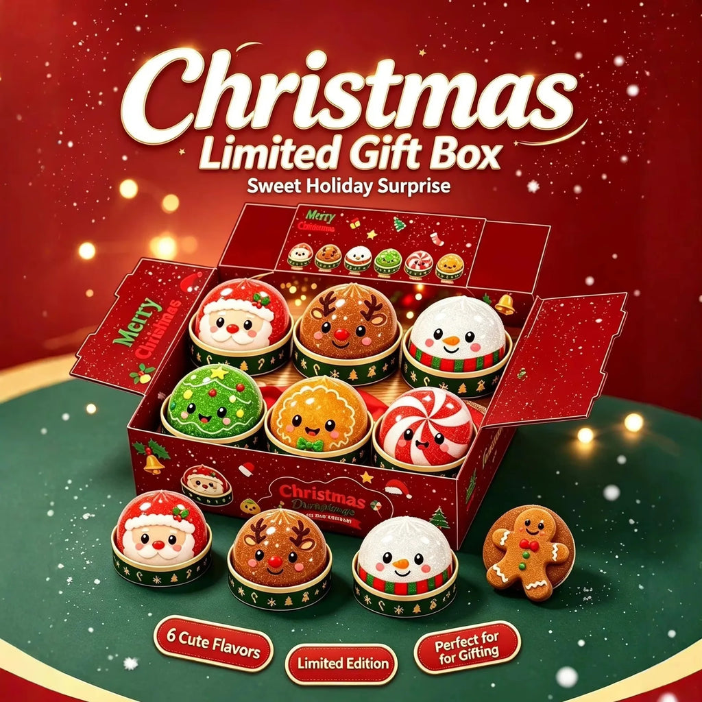 Christmas Santa & Reindeer Dumpling Squishy with Steamer