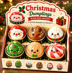 Christmas Dumpling Squishy Blind Box - Santa, Snowman & Reindeer