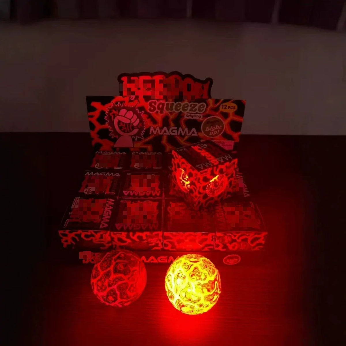 Glitter Magma Crunch Ball - Sensory Squeeze Toy