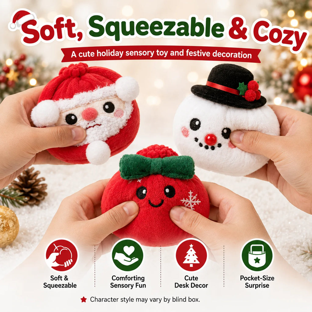 2026 Christmas Bao Bun Squishy - Slow Rising Stress Toy
