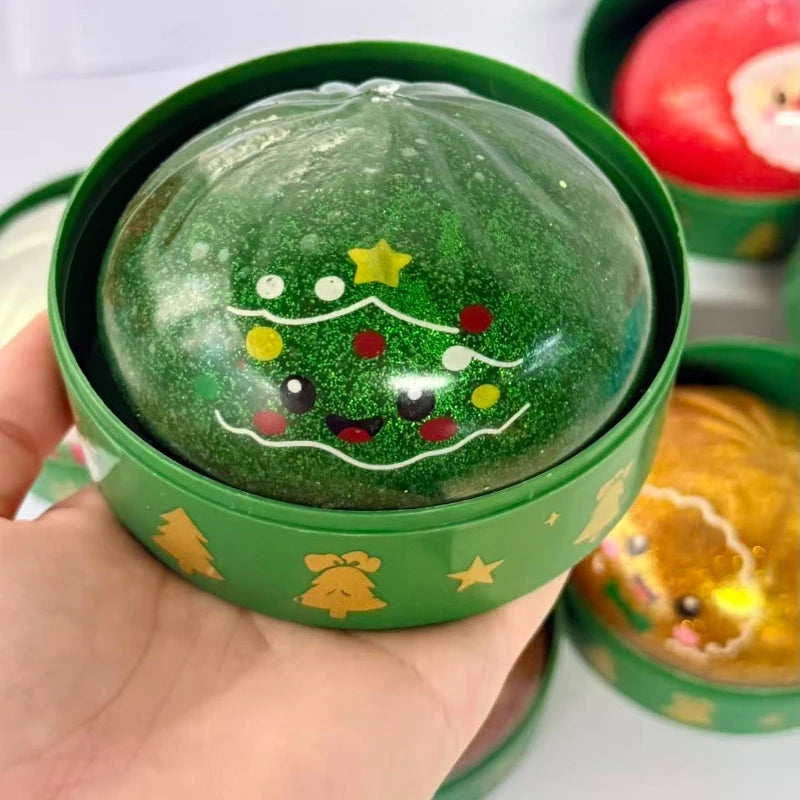 Christmas Dumpling Squishy Blind Box - Santa, Snowman & Reindeer
