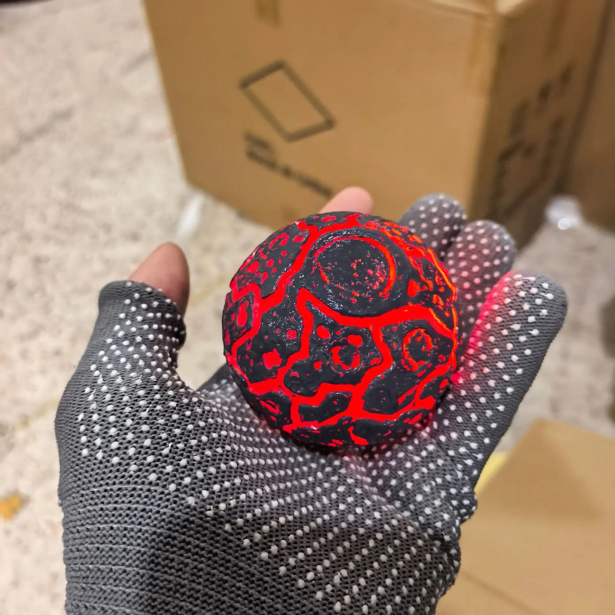 Glitter Magma Crunch Ball - Sensory Squeeze Toy